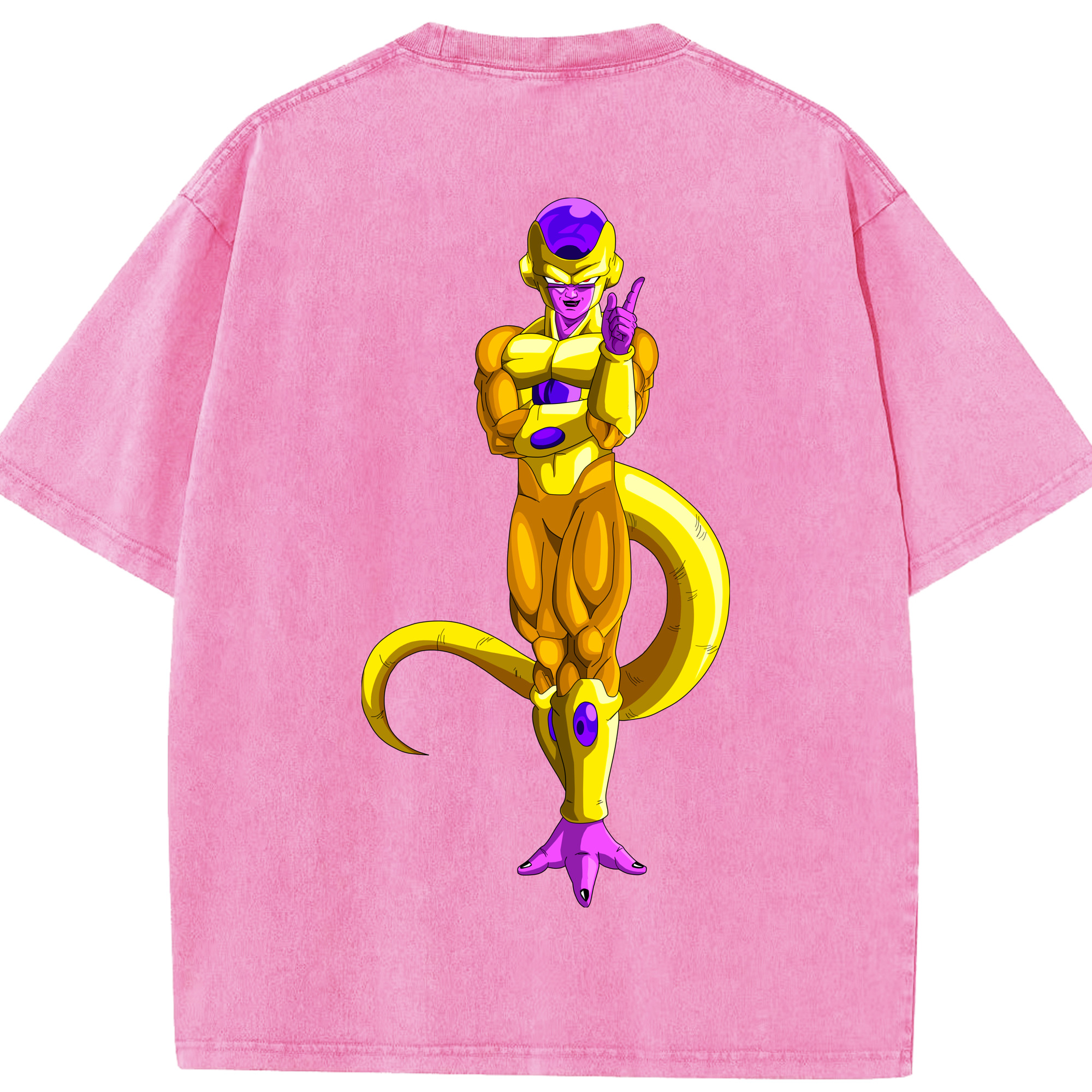 ドラゴンボール フリーザ DRAGON BALL Frieza 綿100% ヴィンテージ風 半袖Tシャツ（背面プリント）